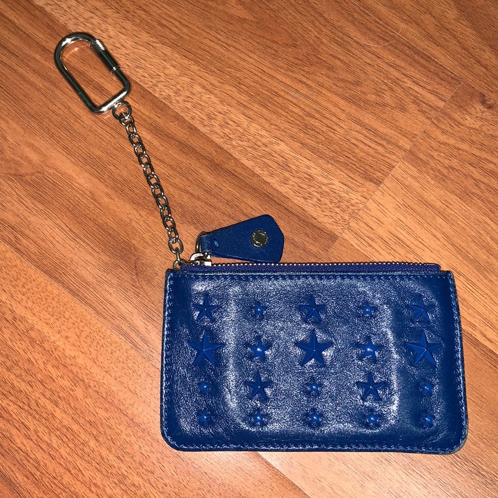 Jimmy Choo Leather Coin Case with Star Detail